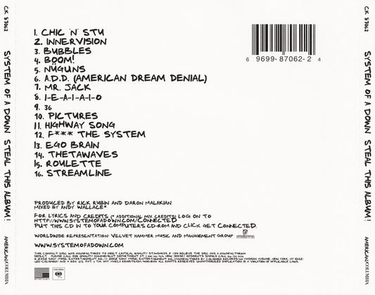 System Of A Down : Steal This Album! (CD, Album)