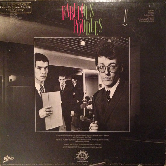 Fabulous Poodles : Mirror Stars (LP, Comp, Promo, Pin)