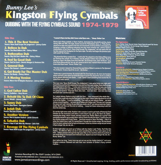 Bunny Lee's* : Kingston Flying Cymbals (Dubbing With The Flying Cymbals Sound 1974 - 1979) (LP, Comp)