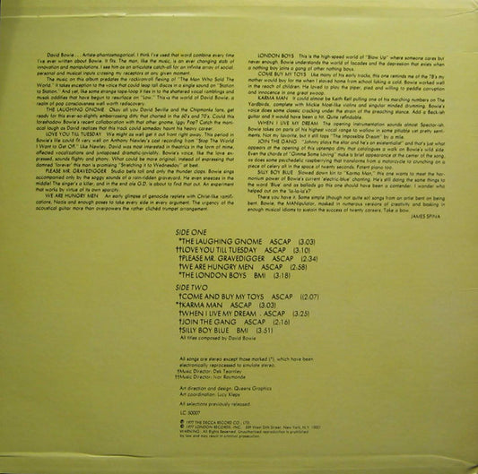 David Bowie : Starting Point (LP, Comp)
