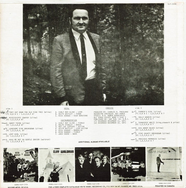 Curly Ray Cline : They Cut Down The Old Pine Tree (LP, Album)