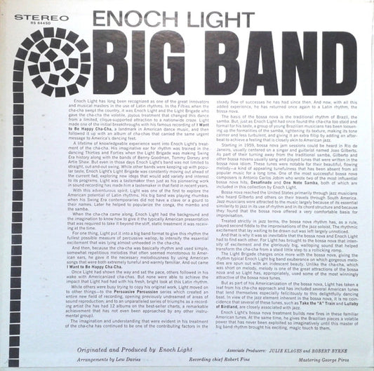 Enoch Light : Big Band Bossa Nova (LP, Album, Gat)