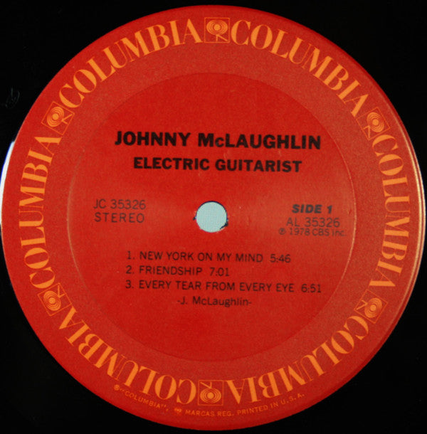 Johnny McLaughlin* : Electric Guitarist (LP, Album, Ter)