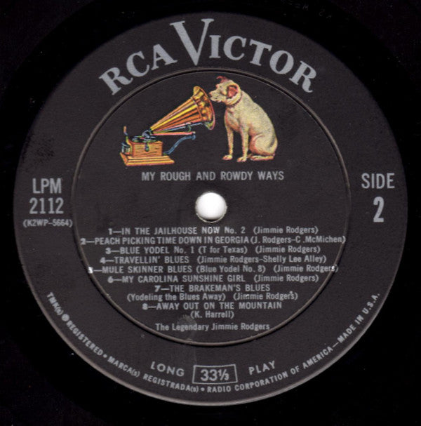 Jimmie Rodgers : My Rough And Rowdy Ways (LP, Album, Ind)