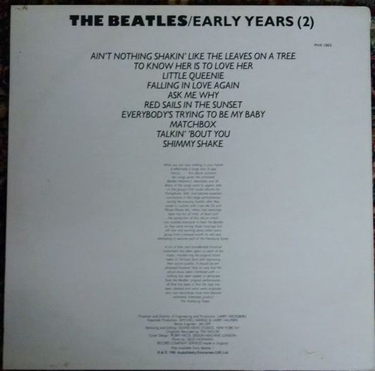The Beatles : Early Years (2) (LP, Comp, Bla)