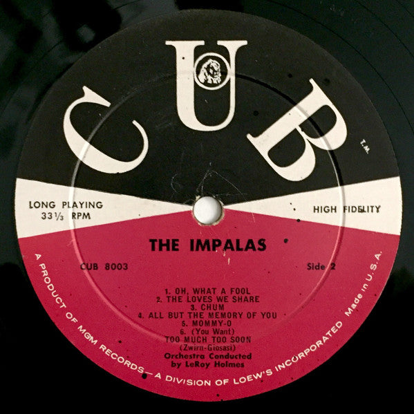 The Impalas : Sorry (I Ran All The Way Home) (LP, Album, Mono)