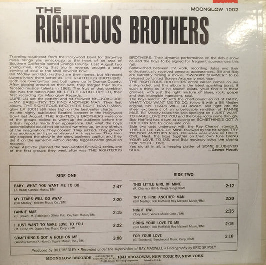 The Righteous Brothers : Some Blue-Eyed Soul (LP, Album, Mono, Mon)