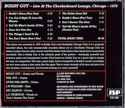 Buddy Guy : Live At The Checkerboard Lounge, Chicago - 1979 (CD, Album, RE)