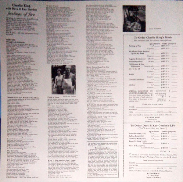 Charlie King (4) : Feelings Of Fire (LP, Album)