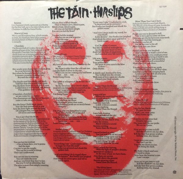Horslips : The Táin (LP, Album, Pre)