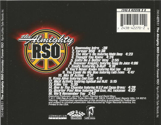 The Almighty RSO : Doomsday: Forever RSO (CD, Album)