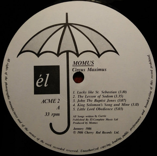 Momus : Circus Maximus (LP, Album)
