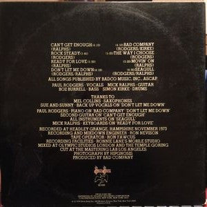 Bad Company (3) : Bad Company (LP, Album, Gat)