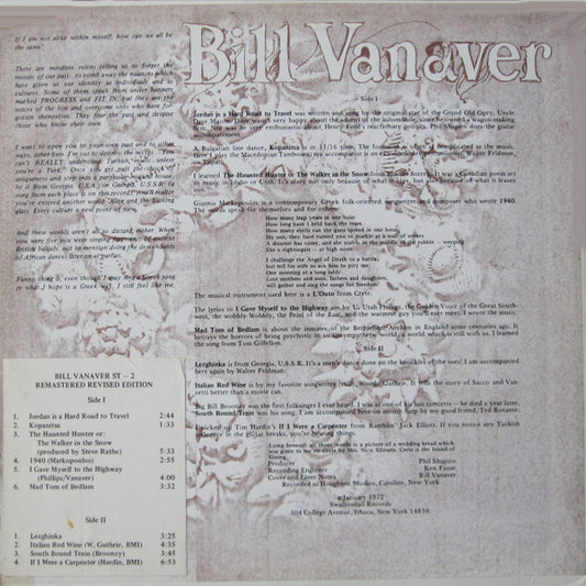 Bill Vanaver : Bill Vanaver (LP, Album)