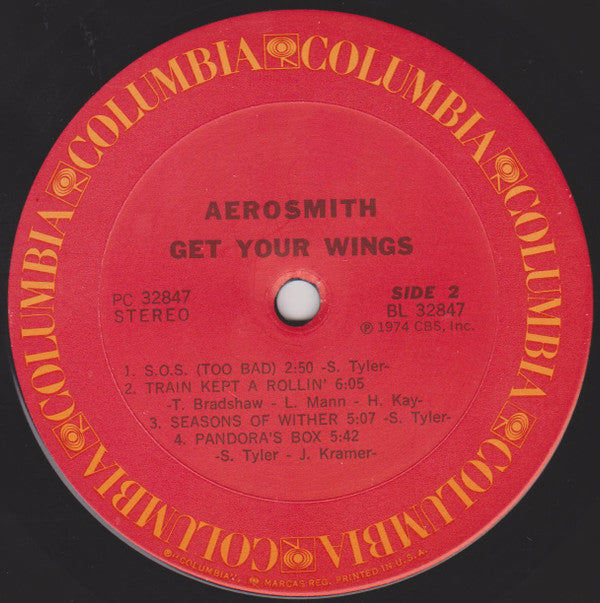 Aerosmith : Get Your Wings (LP, Album, RE, Ter)
