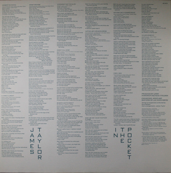 James Taylor (2) : In The Pocket (LP, Album, San)
