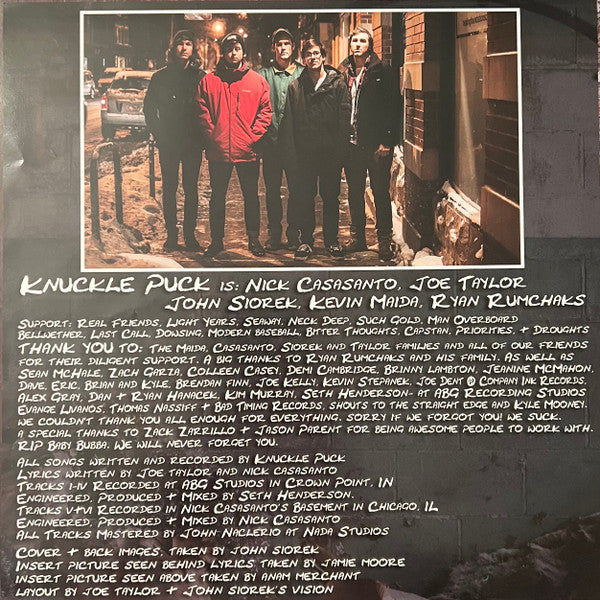 Knuckle Puck (3) : The Weight That You Buried (LP, S/Sided, EP, RE, RP, Pur)
