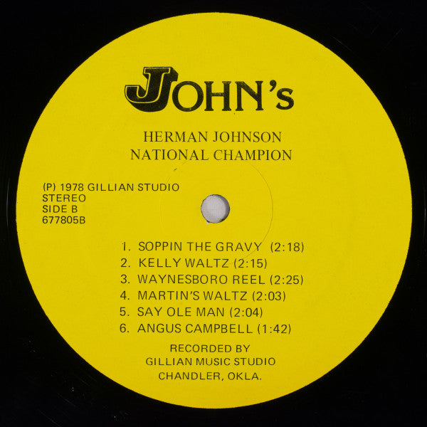 Herman Johnson (4) : National Champion (LP, Album)