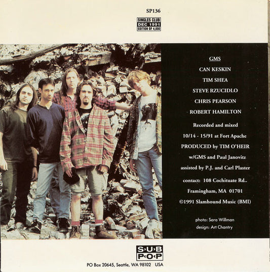 Green Magnet School : Singed / Slipper (7", Single, Ltd, Yel)