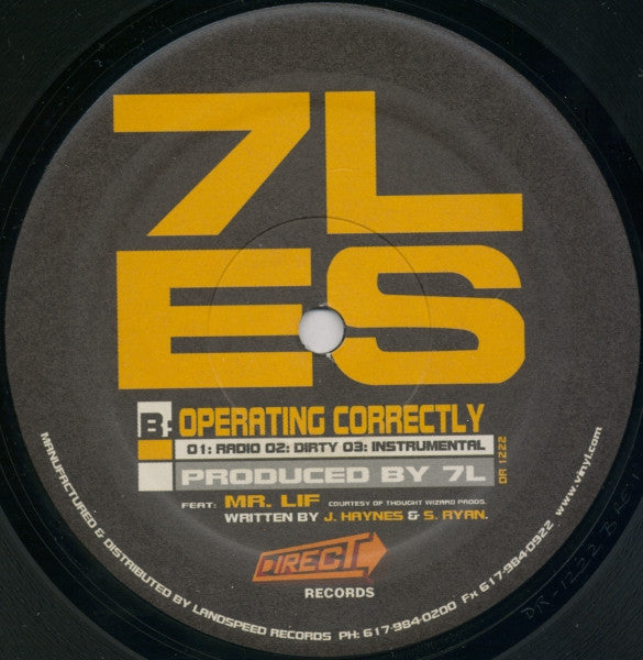 7L & Esoteric : Mic Mastery / Operating Correctly (12")