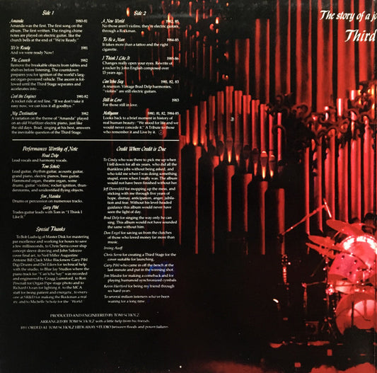 Boston : Third Stage (LP, Album, Glo)