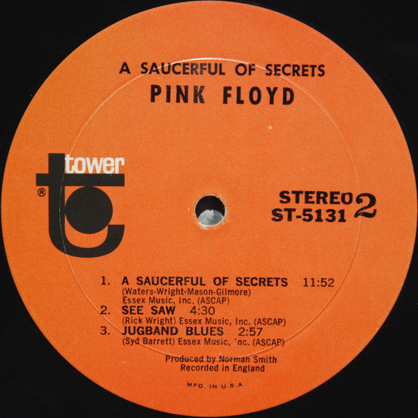 Pink Floyd : A Saucerful Of Secrets (LP, Album)