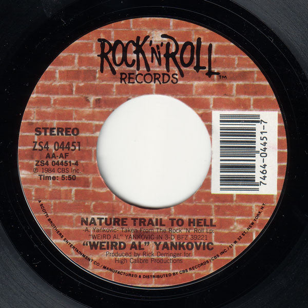 "Weird Al" Yankovic : King Of Suede (7", Single, Styrene, Pit)