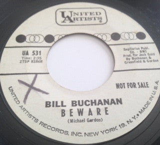 Bill Buchanan (2) : Beware (7", Promo)