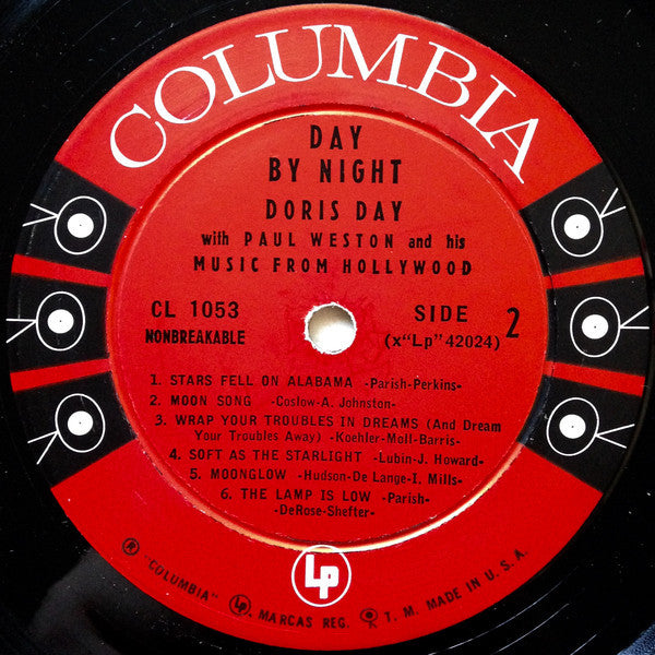 Doris Day With Paul Weston And His Music From Hollywood : Day By Night (LP, Album, Mono)