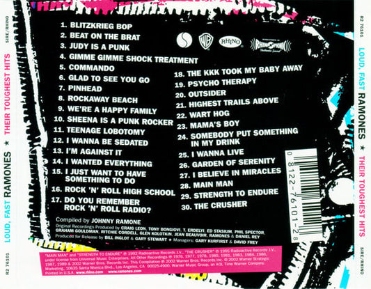 Ramones : Loud, Fast Ramones: Their Toughest Hits (CD, Comp, RM)