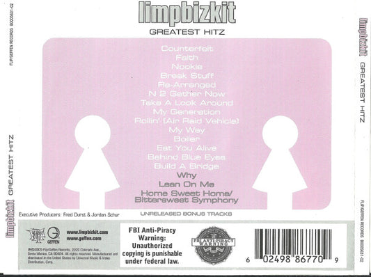 Limpbizkit* : Greatest Hitz (CD, Comp)