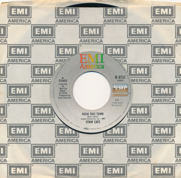 Stray Cats : Rock This Town (7", Single, Win)