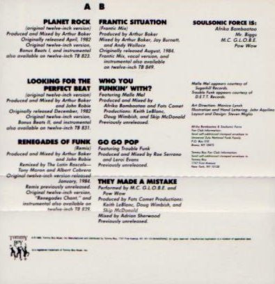 Afrika Bambaataa & Soulsonic Force : Planet Rock - The Album (Cass, Album)