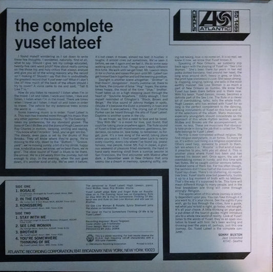 Yusef Lateef : The Complete Yusef Lateef (LP, Album, RE, PR)