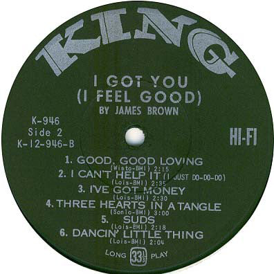 James Brown : I Got You (I Feel Good) (LP, Album, Mono)