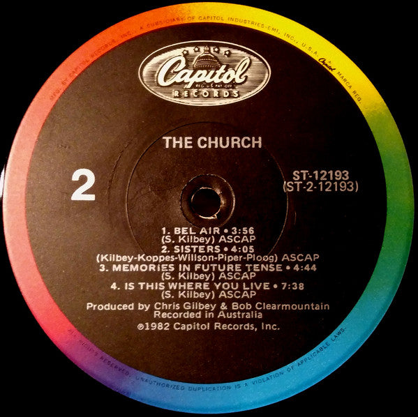 The Church : The Church (LP, Album, RP, Jac)