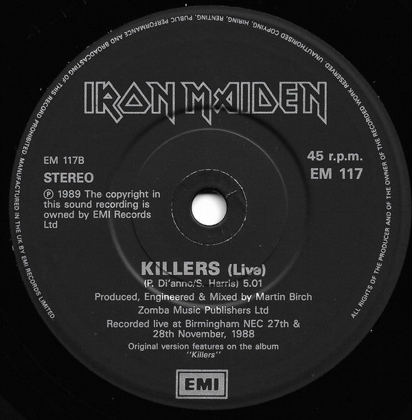 Iron Maiden : Infinite Dreams (7", Single)