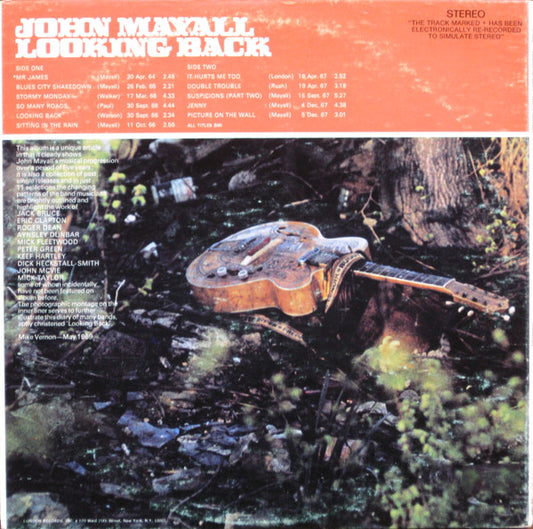 John Mayall : Looking Back (LP, Album, Comp, Gat)