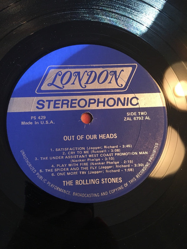 The Rolling Stones : Out Of Our Heads (LP, Album, AL )