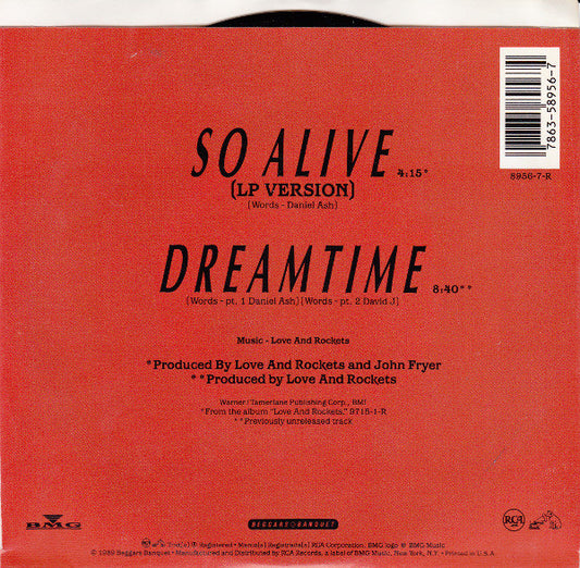 Love And Rockets : So Alive (7", Single)