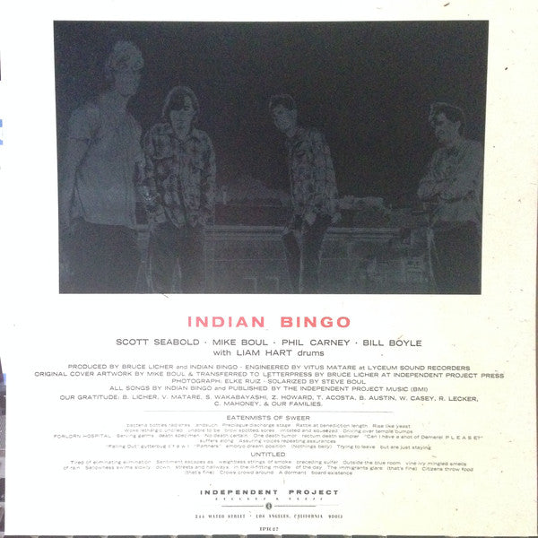 Indian Bingo : Scatological (LP, Album)