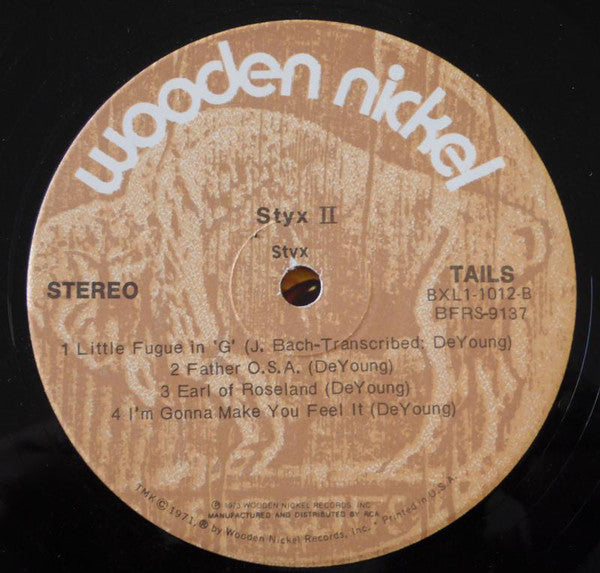 Styx : Styx II (LP, Album, RE)