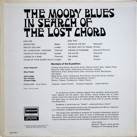 The Moody Blues : In Search Of The Lost Chord (LP, Album, Pit)