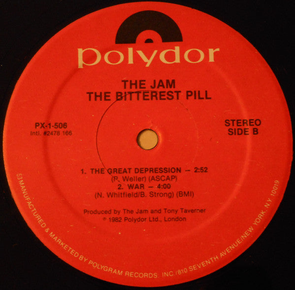 The Jam : The Bitterest Pill (I Ever Had To Swallow) (12", EP)