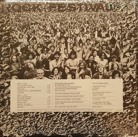 The Youngbloods : Rock Festival (LP, Album, Pit)
