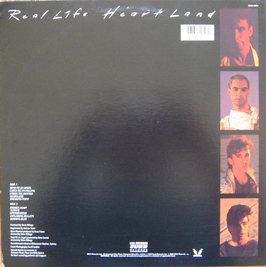 Real Life : Heartland (LP, Album, Glo)