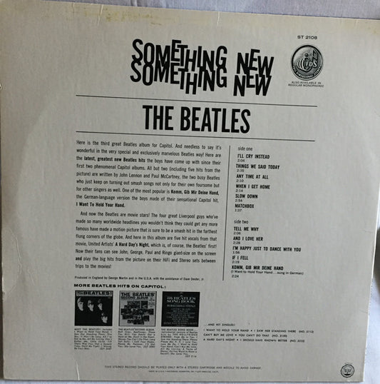 The Beatles : Something New (LP, Album, RE, Win)
