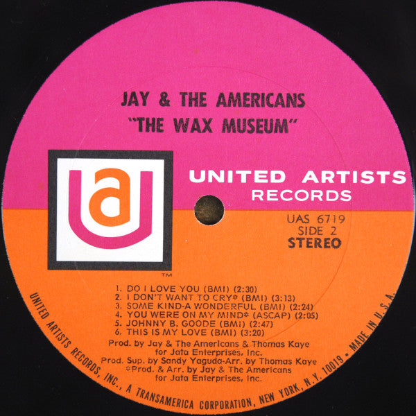 Jay & The Americans : Wax Museum (LP, Album, All)