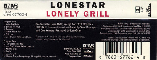 Lonestar (3) : Lonely Grill (Cass, Album, Dol)