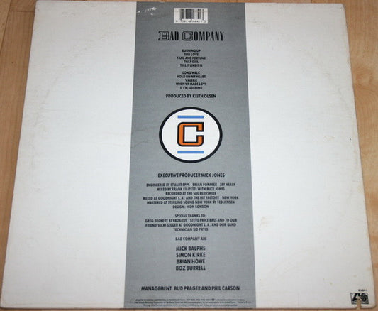 Bad Company (3) : Fame And Fortune (LP, Album, All)
